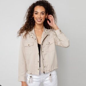 Rails lightweight tan drawstring jacket xxs